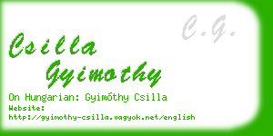 csilla gyimothy business card